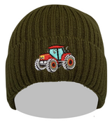 Tractor wool mix Beanie one size (stretch elasticated)