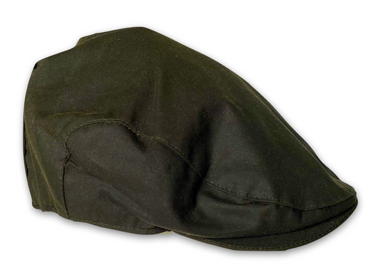 Olive Wax Flatcap