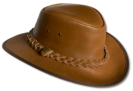 Tan Leather Hat