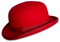 Red Bowler Hat