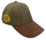 Scottish Thistle Gold Embroider Tweed Baseball