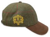 Scottish Thistle Gold Embroider Tweed Baseball