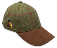Gun Dog & Pheasant Embroider Tweed Baseball