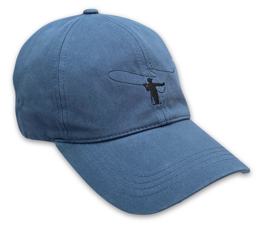 Blue Fisherman Embroider Baseball