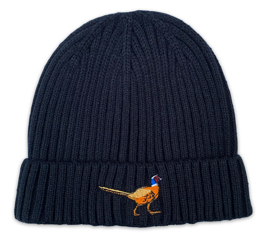 Black Walking Pheasant Beanie