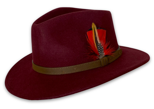 Burgundy Indiana Felt