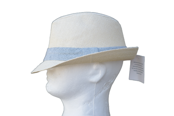 Mens Creme Trilby Sun Hat