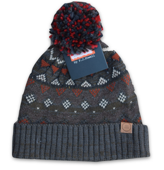 Mens Bobble Hat Autumn Fleck